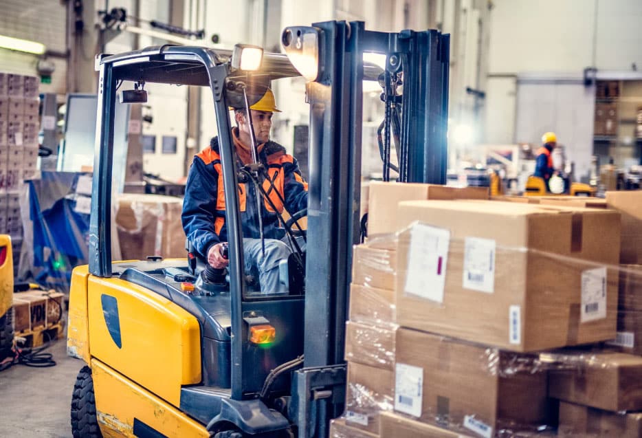 Forklift operator